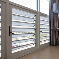 Système de mur vitré à persiennes avec cadre visible, prix usine de gros