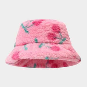 Sombrero de Pescador de Felpa con Estampado de Moda para Mujer, Novedad 2025, Cálido y Casual para Invierno - Product Image 5