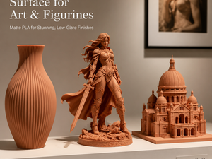 Filamento PLA Mate de 1.75mm 1KG, Acabado Terracota de Bajo Brillo, Resistente a Arañazos, Filamento para Impresora 3D para Modelos Artísticos, Bambu Lab, Prusa - Product Image 3