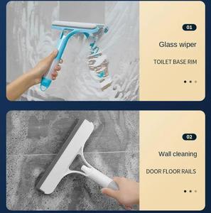 Đôi hai mặt máy bay phản lực nước vòi hoa sen giống cây chổi cửa sổ kính làm sạch phụ kiện cao su gạt nước cho gạch vòi hoa sen cửa phòng tắm gương - Product Image 4