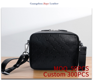 Bal Manent, gran oferta, bandolera de mensajero de piel de vaca auténtica negra personalizada para hombre, bolsos de hombro de cuero con logotipo grabado para hombre - Product Image 5