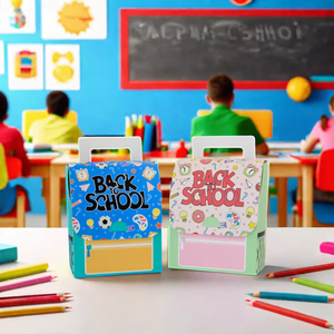 Back to School Gifts <strong>Paper</strong> <strong>Boxes</strong> First Day of School <strong>Small</strong> Candy Treat Box Party Favor Goodies Box for Preschool Classroom Decor - Product Image 5
