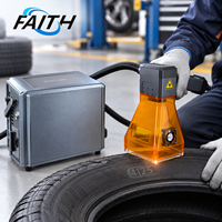 Machine de marquage laser à fibre portable Faith Factory Agent RAYCUS, type pistolet, 30W 50W, pour métal et pneus