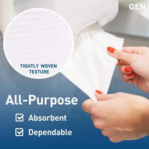 GEN 8-Inch X 800 ft Hardwound <b>Roll</b> Towels 6-Ply Soft <b>White</b> Kitchen <b>Paper</b> Towels 2-Ply <b>Roll</b> 6 <b>Rolls</b>/Carton - Product Image 4