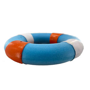 Bouée de sauvetage en mousse TPR <span class=keywords><strong>pour</strong></span> animaux de compagnie, jouet à mâcher grinçant et écologique durable, produit amusant <span class=keywords><strong>pour</strong></span> le nettoyage des dents. - Product Image 5