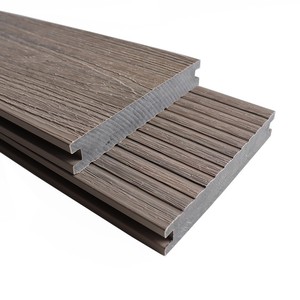 Bammax Rutschfeste Co-Extrusions-WPC-Terrassendielen für den Außenbereich, Wasserdicht, Einfache Installation, Gerillte Bambus-Holz-Kunststoff-Verbunddielen - Product Image 5
