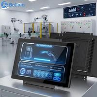 Monitor LCD Industrial de 15 Pulgadas, Pantalla Táctil Impermeable IP65, VGA DVI, Marco Abierto para Kiosco, Cajero Automático, Terminal de Autoservicio