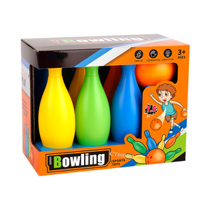 Juego de bolas de Bolos de plástico de 7 piezas al por mayor, juego deportivo de bolos <span class=keywords><strong>para</strong></span> interior y exterior <span class=keywords><strong>para</strong></span> niños - Product Image 5