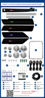 Écran d'éclairage LED dynamique 64 couleurs pour Range Rover Sport, panneau LED ambiant dynamique avec contrôle par application, accessoires intérieurs