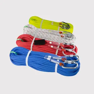 Climbing Rope Outdoor Manufacture Climbing Rope Outdoor Emergency Rope 10m/20m/30m/50m Wear Resistant Outdoor Survival Fire Rescue Safety Rope