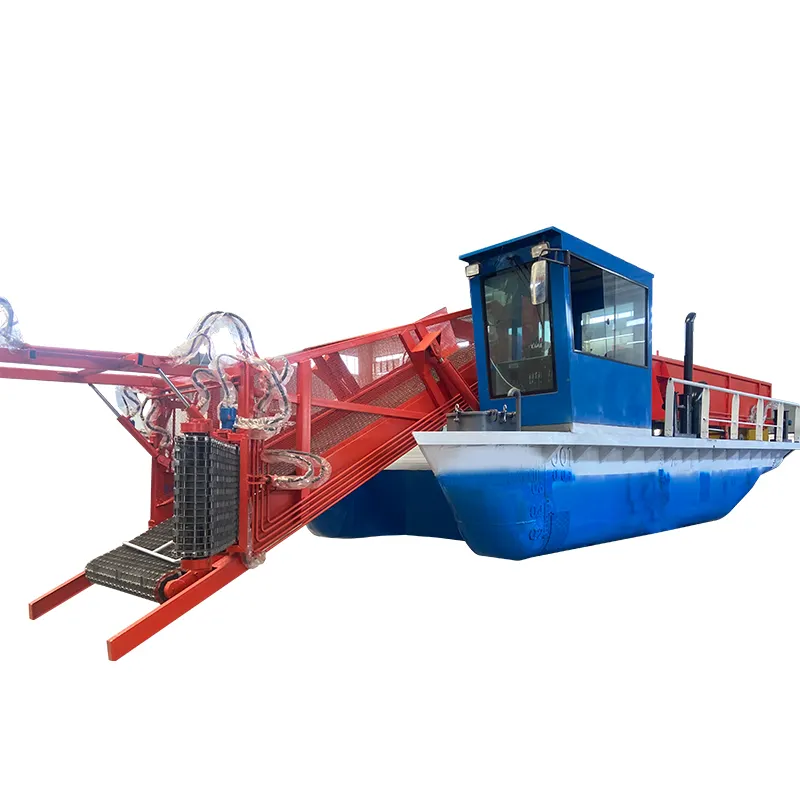 湖水生草植物水ヒヤシンス収穫機クリーナーゴミ収集用切断機水生草収穫機