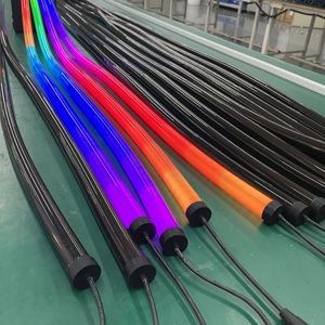 <span class=keywords><strong>Tube</strong></span> LED en silicone noir DMX/SPI 24V, RGB RGBW 360 degrés, néon flexible adressable, <span class=keywords><strong>tube</strong></span> LED en silicone noir pour la décoration de clubs - Product Image 3