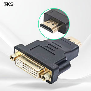 Adaptateur DVI moulé par injection, <span class=keywords><strong>convertisseur</strong></span> vidéo HD 1080P, conducteur <span class=keywords><strong>en</strong></span> cuivre pur pour moniteur PC, imprimante, scanner <span class=keywords><strong>de</strong></span> codes-barres - Product Image 2
