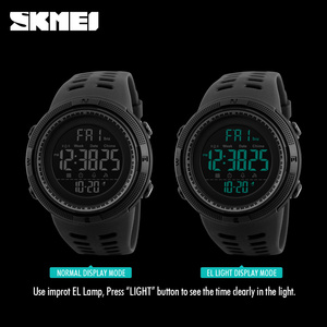 Meilleure montre de sport numérique pour homme <span class=keywords><strong>SKMEI</strong></span> <span class=keywords><strong>1251</strong></span> en plastique, étanche 5 ATM, vente en gros à prix abordable - Product Image 4