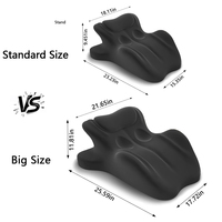 Oreiller ergonomique en mousse à mémoire de forme de taille plus grande 27 °   Support de lit compensé pour la lecture, la relaxation et le soutien des genoux, du dos et de la taille