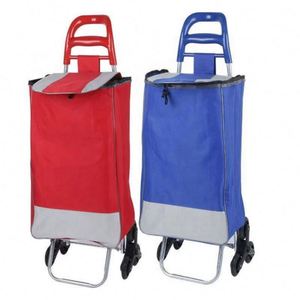 Multifunctional Customized Logo Oxford Folding Supermarket Multi-Colors Portable <b>Trolley</b> <b>Shopping</b> Large Capacity Grocery Bag - Product Image 1