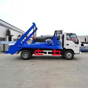 Factory Price ISUZU 600P Swing Arm Garbage Truck 4X2 5cbm Skip Loader <b>Refuse</b> Collector Garbage Truck for Sale - Product Image 5