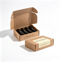 Boîte à plateaux intérieurs en kraft personnalisable en forme d'avion, matériaux recyclables et écologiques, emballage portable haut de gamme pour cadeaux cosmétiques