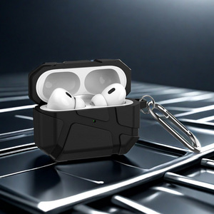 Étui de protection antichoc en silicone Armor pour <span class=keywords><strong>Apple</strong></span> pour <span class=keywords><strong>AirPods</strong></span> Pro 3 Hook Robuste Heavy Duty Protection Cover Shell - Product Image 2
