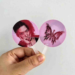 Mini pickets publicitaires personnalisés pour concerts K-pop, avec <span class=keywords><strong>photo</strong></span> d'idole K-pop imprimée 5x5cm - Product Image 2