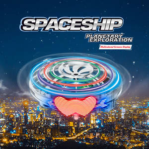 2020 RC infrarrojos OVNI girando luz LED cercanas de control remoto Mini rc Drone Quadcopter juguete de regalo - Product Image 5