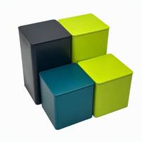 Boîte en métal carrée ou rectangulaire personnalisée en gros pour l'emballage de thé, café, bonbons, chocolat – Étui de rangement minimaliste en métal avec couvercle