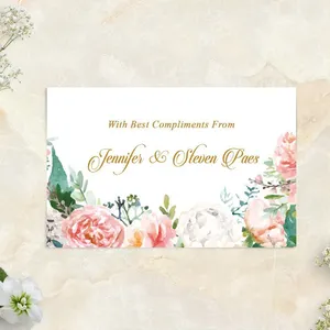 Custom Printing Paper Wedding Card Wedding Invitation