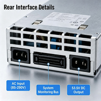 Module redresseur HE Flatpack2 241115.100, alimentation fiable à haute efficacité pour système de gestion de charge de batterie