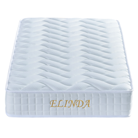 Matelas hybride à ressorts ensachés souples avec gel rafraîchissant et mousse ondulée, emballé en rouleau, usine OEM