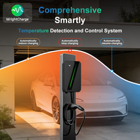 Smart Wallbox 11.5kW Bersertifikasi CE Tipe 2 Mennekes IP65 Tahan Air Kontrol Otomatis/Kartu/Situs Web/WiFi Siap Pakai Baru untuk Rumah/Garasi