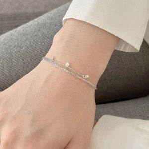 Dylam Trending Design Fashion <b>Bracelets</b> 925 Sterling <b>Silver</b> Multiple Layers Dangle 5A Zirconia <b>Bracelets</b> & <b>Bangles</b> for Women - Product Image 4