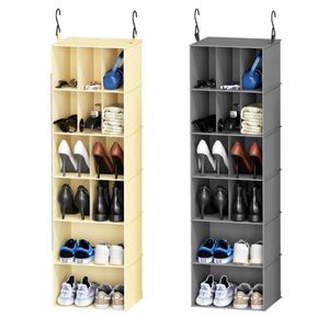 Organisateur de placard suspendu minimaliste avec 12 compartiments, rangement multifonctionnel pour vêtements, organisateur de garde-robe - Product Image 1