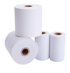 Papel Térmico para Caja Registradora de Supermercado / Papel Térmico para Punto de Venta, 100 Piezas, Papel Especial Recubierto de PVC, Materiales Reciclados, 57x50mm, Alta Calidad - Product Image 1