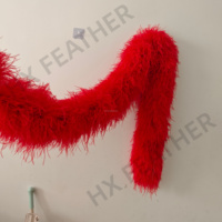 Boas en plumes d'autruche 10 plis et 20 plis, couleurs teintées, Plumas Avestruz pour fêtes, robes de danse, vêtements, accessoires de mode et décoration