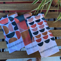 Ventes chaudes Articles de nettoyage de cuisine Microfibre Serviette à vaisselle personnalisée en nid d'abeille
