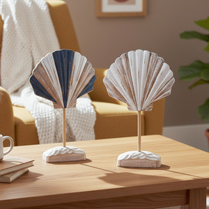 Decoración del Hogar Pintada a Mano, Modelo Creativo para Sala de Estar, Decoración de Mesa para Mueble de TV, Adornos de Madera Estilo Mediterráneo - Product Image 4