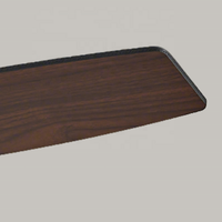 Ventilateur de plafond avec lumière LED, moteur DC silencieux, réversible, grain de bois, télécommande sans fil, boîtier rétro en bronze rouge pour salon