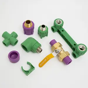 REHOME Plumbing Materials Hardware 90 Degree Elbow PN16 PN20 PN25 Bar PPR 45 Degree Elbow Water Tube PPR Pipe Fittings