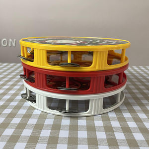 Niños panderetas instrumento Musical juguete al por mayor tambor de plástico <span class=keywords><strong>Navidad</strong></span> personalizado logotipo impreso niños <span class=keywords><strong>pandereta</strong></span> - Product Image 6