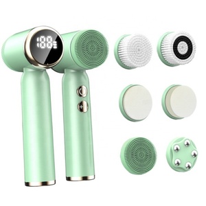 Brosse nettoyante électrique pour le visage 6 en 1, écran LCD, portable, étanche, massage du visage, brosse rotative pour le nettoyage du visage - Product Image 3