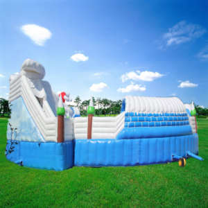 Nouvel équipement d'amusement Parc aquatique terrestre mobile Parc aquatique flottant pour enfants White Bear - Product Image 4