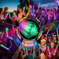 Bâtons lumineux en mousse LED personnalisés pour la promotion, baguettes lumineuses pour concerts, Diwali, fêtes, mariages, raves, événements sportifs
