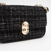 Sac à main vintage pour femmes, motif géométrique, fait à la main, de haute qualité, élégant, design personnalisé, PU, deux sangles, fermeture à glissière