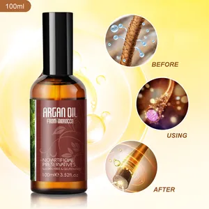 Argan שמן נמוך Moq שיער שמן עבור יבש פגום שיער טיפול חלק ורך סופר לחות מספק לחות עמוקה 30ml/100ml