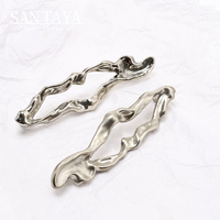 Ручки Santaya из белой бронзы, полосатый дизайн, для кухонных шкафов, выдвижных ящиков спальни, мебельные ручки-кнопки