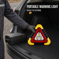 Solarbetriebene LED-Auto-Warnleuchte mit Hochintensitäts-Prismenreflektor USB-Aufladung Warnsignal-ABS-Material