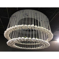 Décoration de plafond de salle de réception de mariage, perles de cristal pour la décoration de plafond d'hôtel et accessoires de collier de mariage