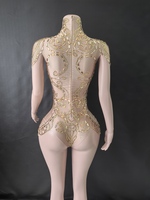 Nouvel été 7G pôle danse Performance body strass Stretch Drag Queen Clubwear tenue maigre genou doux pour les fêtes Raves