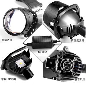 Sanvi Drop Shipping Bi <b>Led</b> Lens Cheaper Shipping Cost in South East Asia 2.5 Inch S8 Bi <b>Led</b> <b>Projector</b> Lens for Toyota-hyundai - Product Image 3