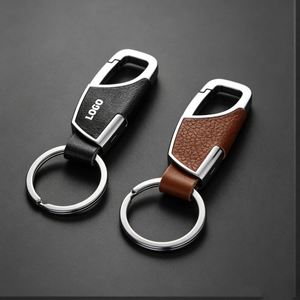 Custom Logo <b>Key</b> <b>Ring</b> Personalized Keychain <b>Accessory</b> for Car Dealer Event Business Promo Gift Pu Leather Keychains Wholesale - Product Image 1